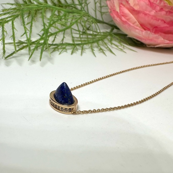 NEW⚜️ Lapis Lazuli Drop Pendant Necklace - Picture 2 of 11